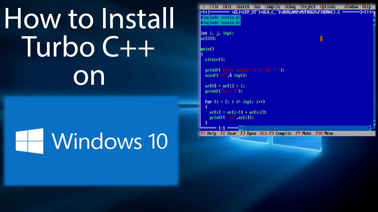 Turbo c++ for windows 10 free download